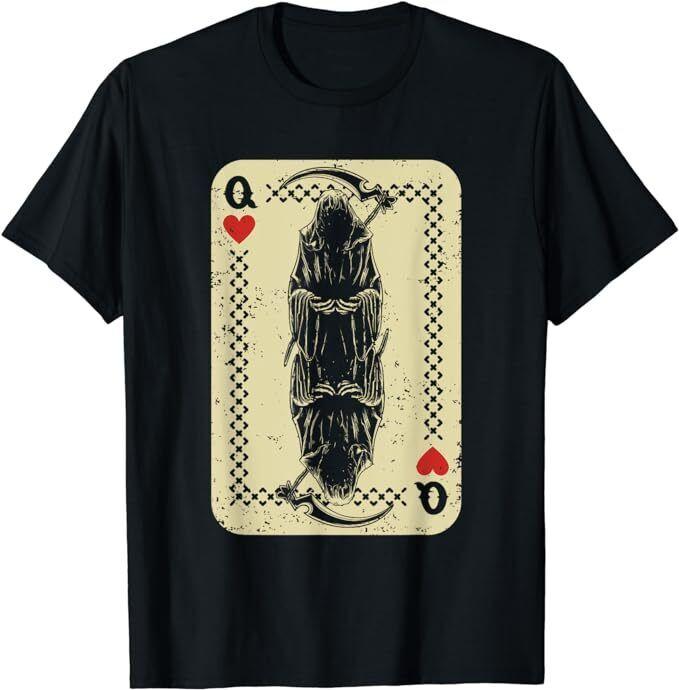 NEW LIMITED Dark Mexico Skeleton Poker Card Death Funny Gift T-Shirt Unisex T-Shirt S