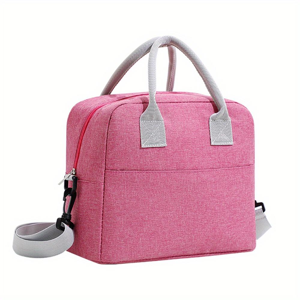 Portable Lunch Bag Cooler Tote Hangbag Picnic Insulated Box Canvas Thermal Food Container Men Women Kids Travel Lunchbox