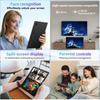Android 15 Tablet, 10.1 Inch, 30GB+128GB, 6200mAh Battery, Keyboard Mouse Set, WiFi 6
