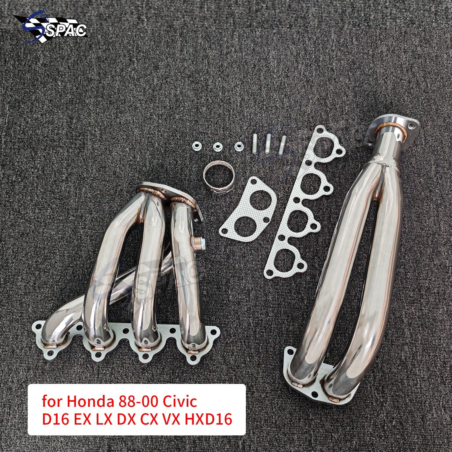 

Racing Exhaust Header for Honda 88-00 Civic D16 EX LX DX CX VX HXD16 армия зеленый