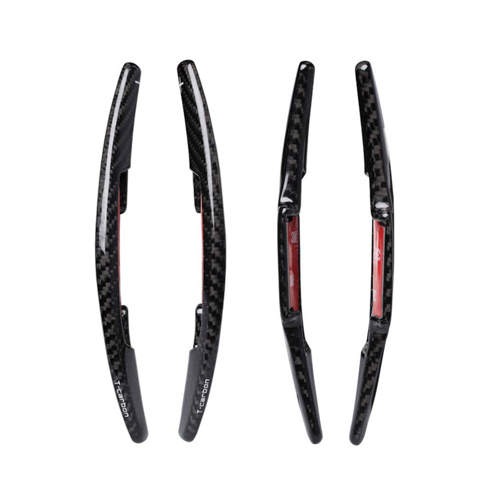 Honda Paddle Shift Covers and Paddle Real Carbon for 2020 Honda Honda Honda and Acura TLX Extensions, Fiber, Civic, Accord, Fit, TLX, CR-V, (Black)