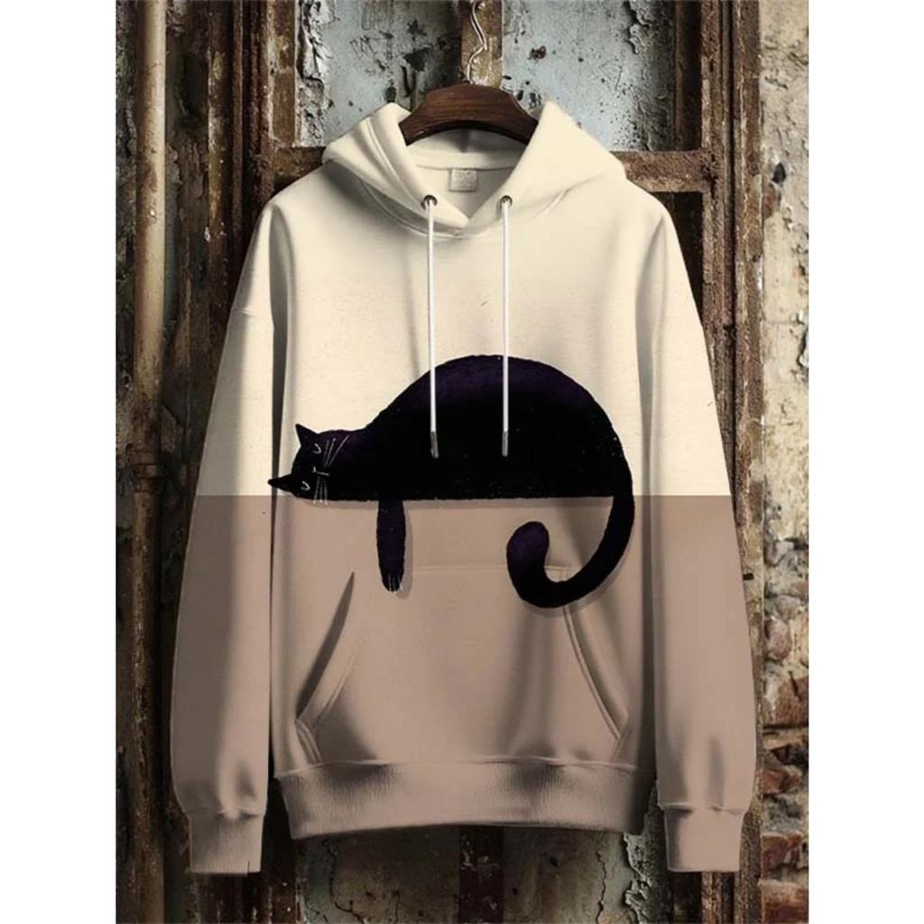 New Japanese Style Sushi Cat 3d Print Hoodie Women Fashion Harajuku Oversized Hoodie Sweatshirt Clothes Animal Tracksuit