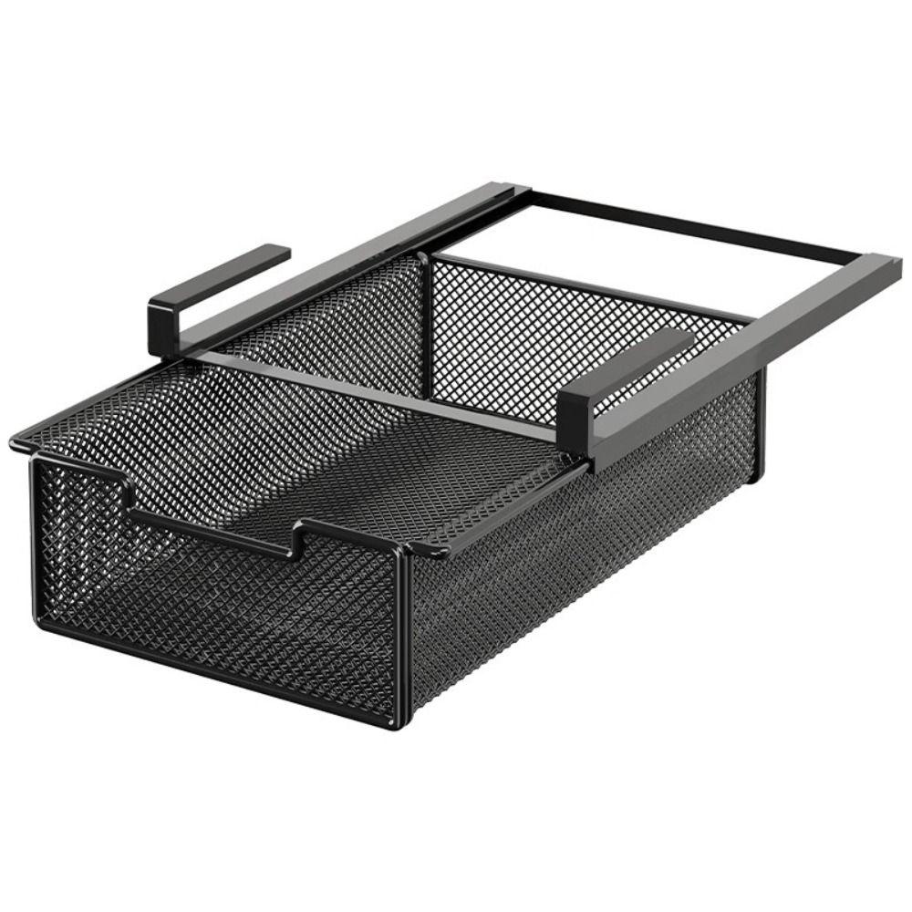 Large Capacity Underwear Storage Basket Under Shelf Under Cabinet Wardrobe Organizer Basket Design Pure Color