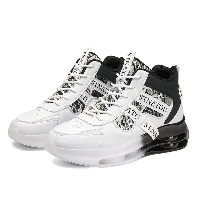 High top autumn and winter new sports running shoes youth height increase sports