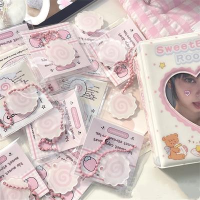 Cute Fish Plate Keychain Pink Roll Album School Bag Pendant Cute Couple Bag Pendant Give Each Other Gifts