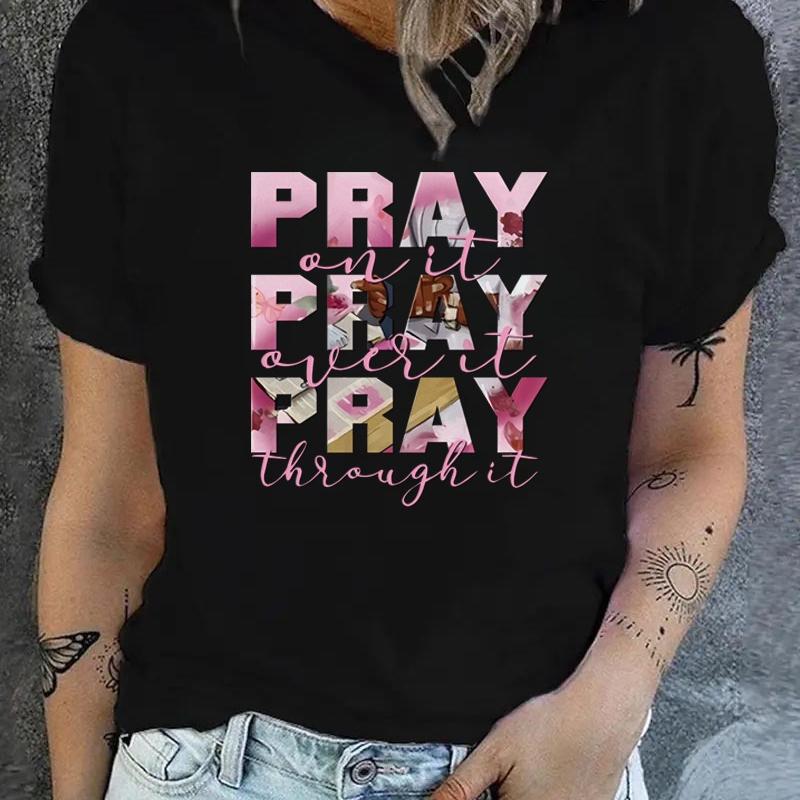 

T-Shirt for Women, Soft Cotton Blend, Layering Under Jackets XXL чорний