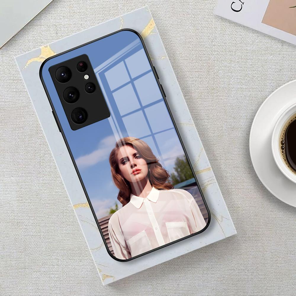 Lana Del Rey LDR Singer Phone Case For Samsung S26 S25 Edge Ultra 23 22 21 20 Ultra Plus S24 Fe Glass Cover