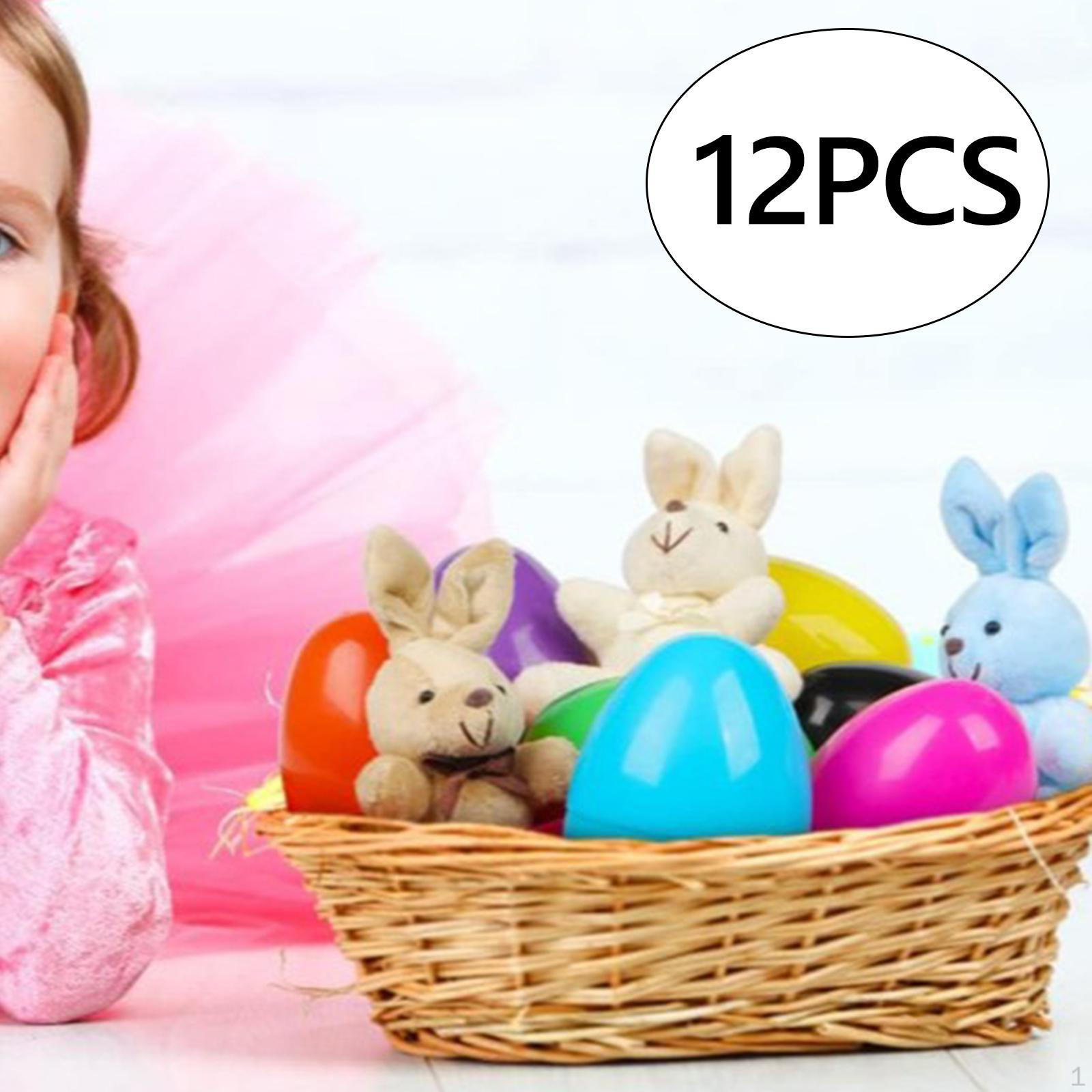 

Набір Великоднє яйце та м яка іграшка-кролик Декоративні предмети для святкувань Ідеї для подарунків Колекційні предмети 12 Set