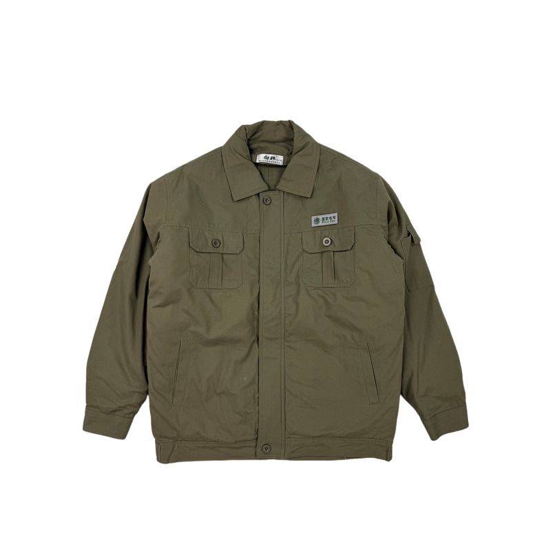 Autumn and Winter Thickened Pure Cotton State Grid Workwear, Thickened Cotton Thermal Suit, Cotton Jacket and Pants