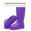 Women's Lightweight EVA Waterproof Non-Slip Cold-Proof Rain Boots with Velvet Lining