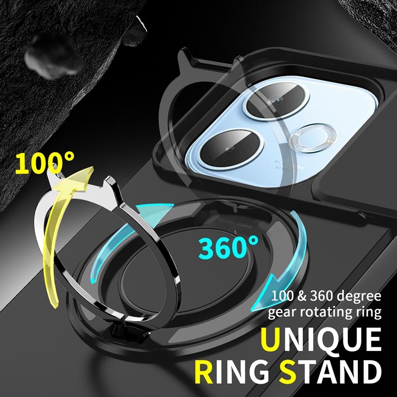 Pro OPPO A5 Pro 5G Pouzdro Nárazuvzdorné Pancéřové Posuvné Ochrana Fotoaparátu Coque Pro OPPO A5 Pro A5Pro Kryt s Držákem Prstenu