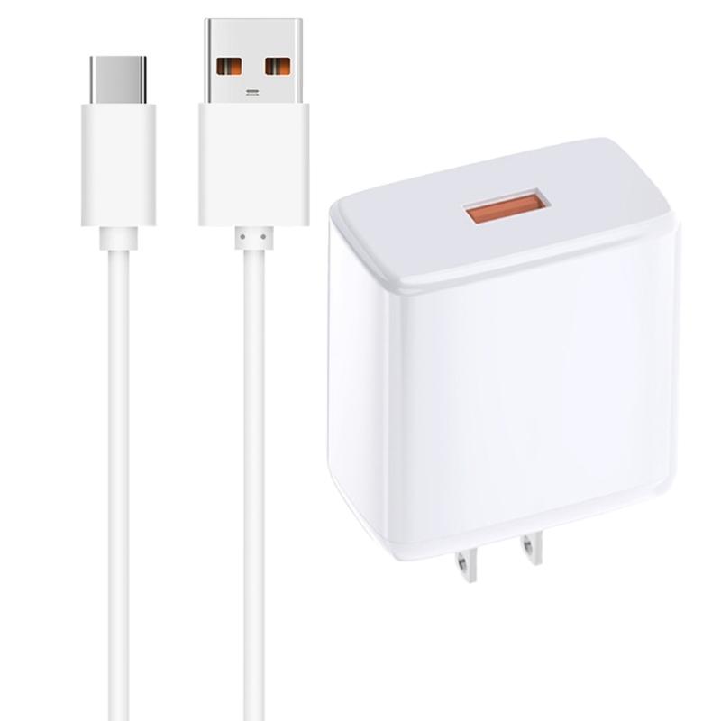 

65W Power Adapter 2Pin Flat Quick Charging Head with USB 5Pin/Type C Fast Charging Cord Data Cable Wire
