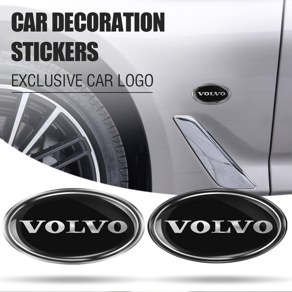 1Pcs Car 3D Aluminum Car Body Side Window Badge Trunk Stickers For Volvo Xc60 V50 V40 Xc90 S60 S40 S60 V60 V90 Ex90 S90 Xc40 C40