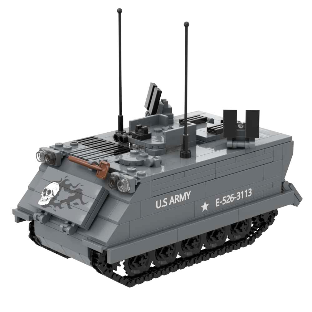 US Army Bouwsteen Speelgoed Sherman Tank Huey Helikopter M777 Houwitser M113 Pantserwagen MRAP Pantserwagens ww2 Vrachtwagen Auto Landingsvaartuig