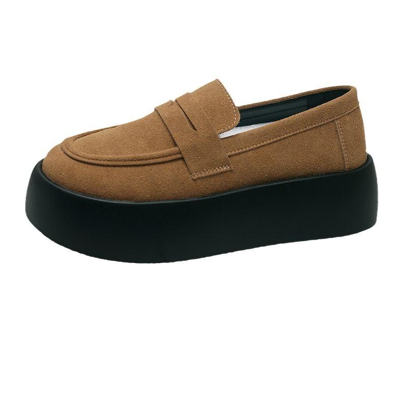 Popular Loafers 2025 New Casual Shoes Comfortable and Fashionable Versatile and Thin Ultra-light Thick-soled Women's Versatile Trendy Shoes Women