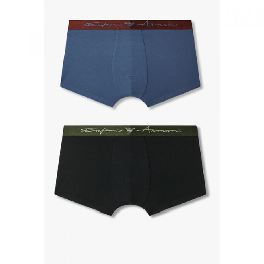 

Emporio Armani Men S curSive Logo Banding drawerS 2Set 0815112025 0815112027 XL(110)