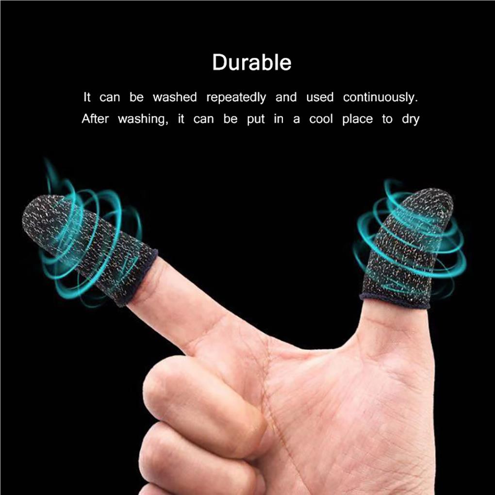 Finger Sleeves Sweat Proof Screen Breathable Comfortable Mobile Game Controllers Anti-fingerprint Gaming Accessory