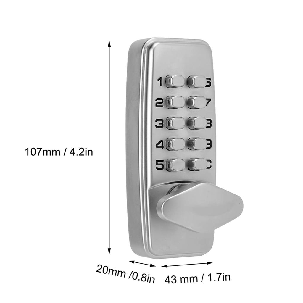 Mechanical Code Lock, Waterproof Digital Door Lock, Indoor/Outdoor Use, Easy Installation, Door Lock