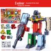 Power Rangers Alphabet & Number Transforming Robot Building Blocks Toy Set for Kids