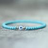 Simple Style Turkey Evil Eyes Bracelet For Men 4mm Rice Beads Braslet Natural Coconut Husk Braclet Gifts For Him Pulseria Homme
