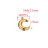 5pcs Stainless Steel Gold Color Moon Charms DIY Jewelry Making Women Sweater Pendant Necklace Findings Accessories Supplies
