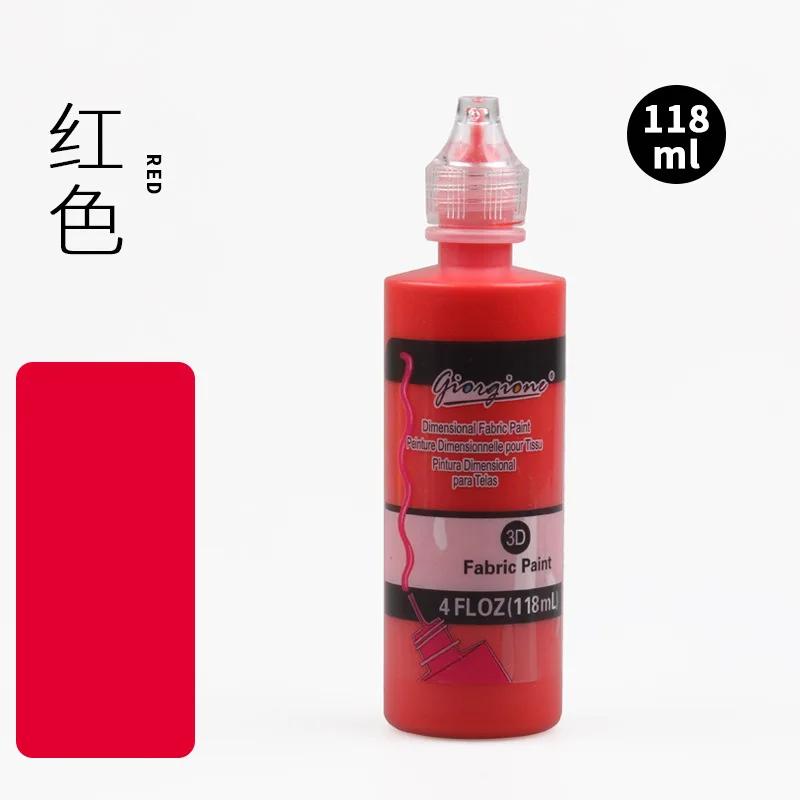 118ml Farbige Acrylfarbe 3D Dreidimensionale Farbe DIY Handbemalte Graffiti Textilfarbe