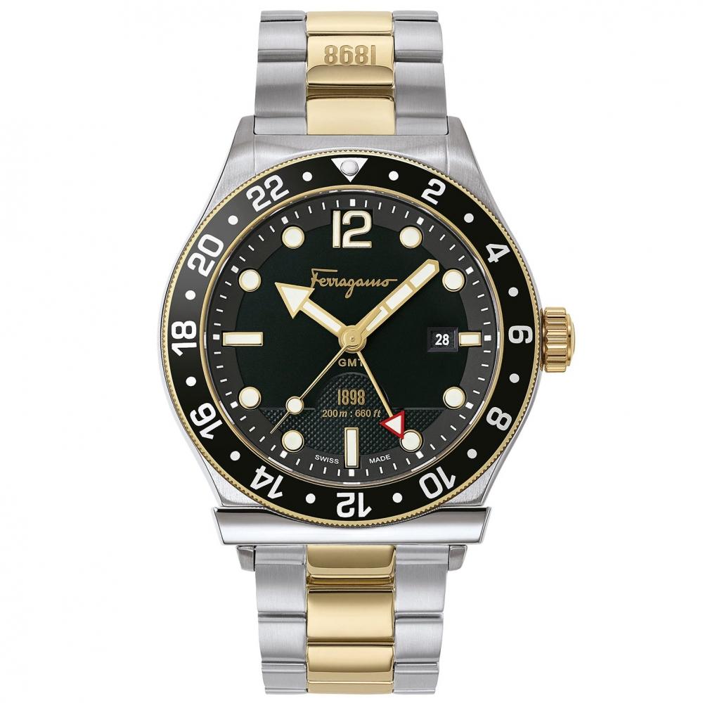 

Salvatore Ferragamo Men S 1898 Sport Black Dial Watch Black