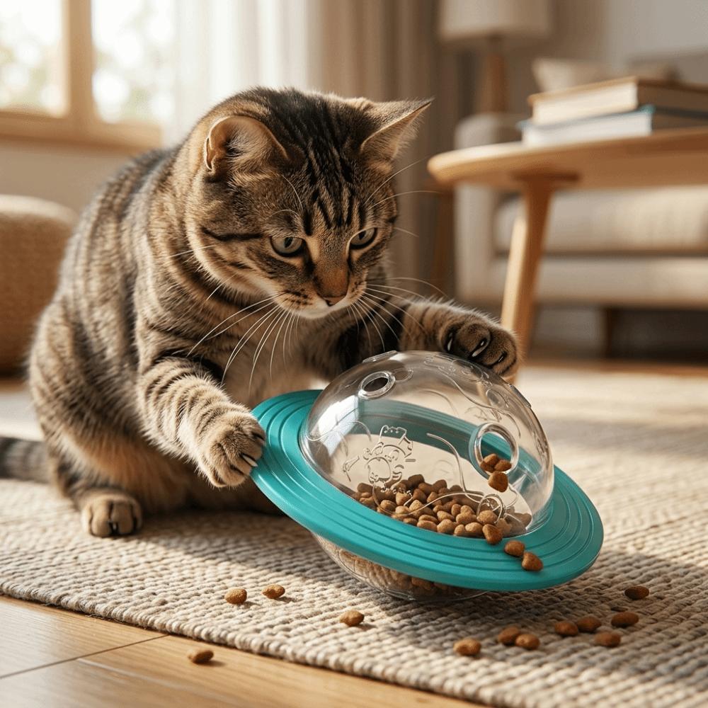 Hard Wearing Durable Dog Toy Round Dog Food Dispenser Dog Puzzle Toy Dog Teeth Cleaning