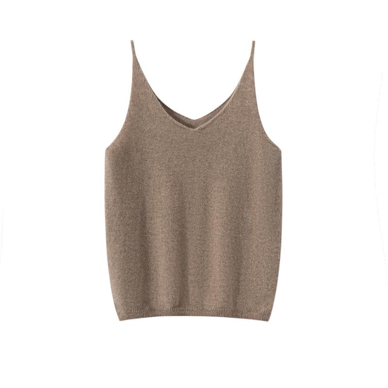 Women's 100% Pure Cashmere Slim Fit Pullover Cami - Autumn/Winter Collection