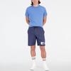 New Balance RW Tech T Shirts Men's Blue Crew Neck Moderate Straight Fit MT23059-HER