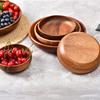 Unpainted Acacia Wood Salad Plate