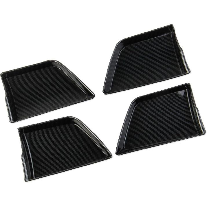 Carbon Fiber Style Inner Door Handle Bowl Cover Trim Accessories for 2025-2026 Toyota 4Runner for 2024-2026 Tacoma
