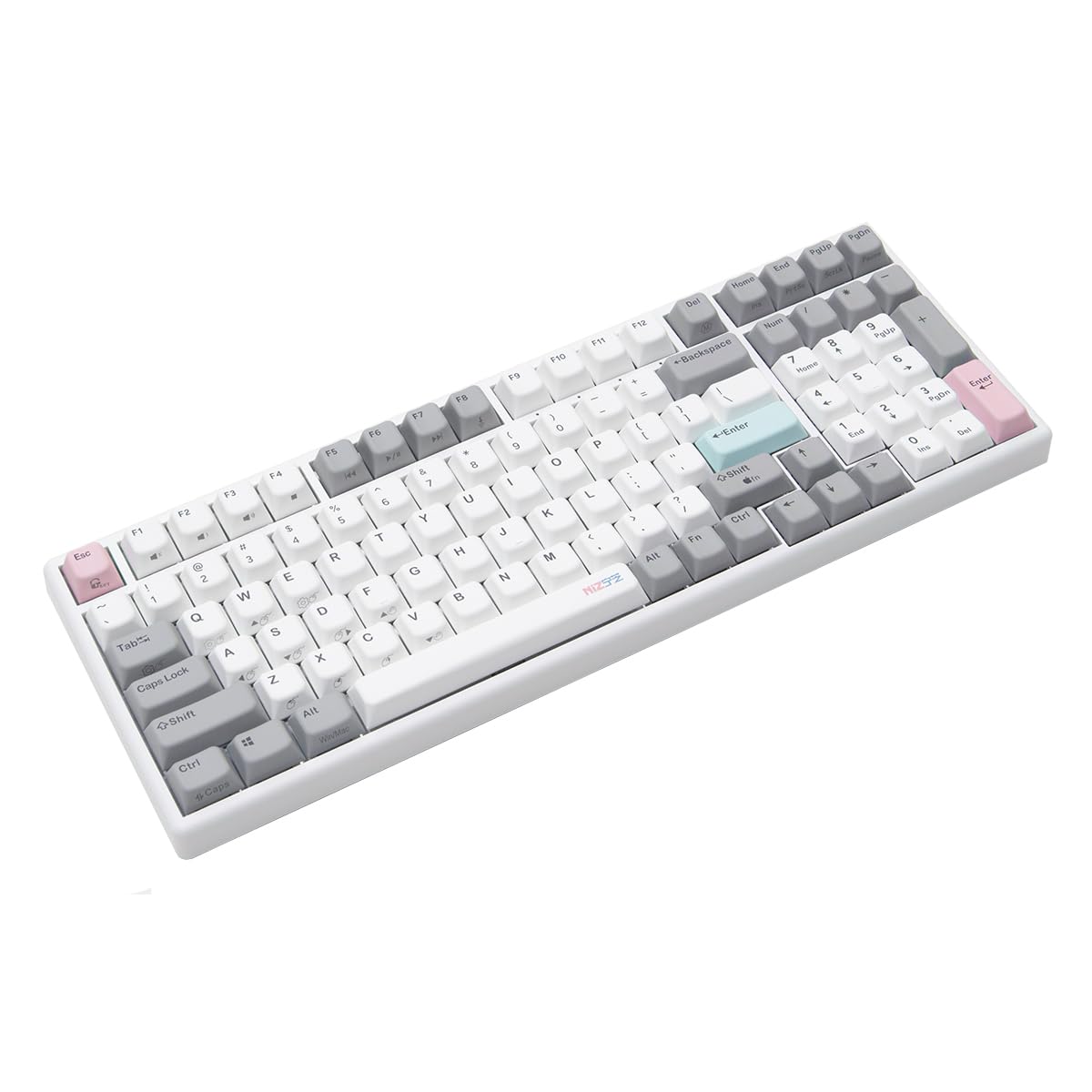 

NiZ Keyboard [X99] Capacitive contactless wired keyboard White 99 keys Equipped with PBT sublimation printing keycaps Key weight 35g English layout