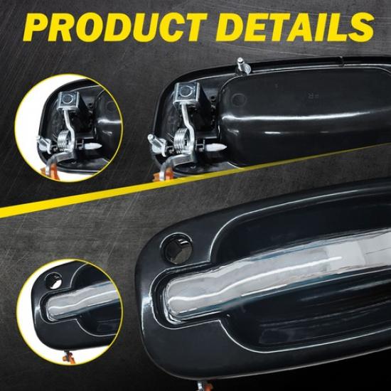 NEW Outer Door Handles Set of 4 Chrome W/ 1 Keyhole for 99-06 Silverado Sierra K