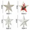 Hollow Out Christmas Tree Top Star White Christmas Tree Ornaments  Christmas Decoration