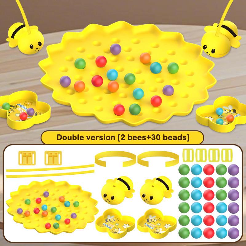 

Children Bee Bean-Picking Magnetic Toys Early Education Parent-Child Interaction Multi-Person Fishing Magnetic Tabletop Game