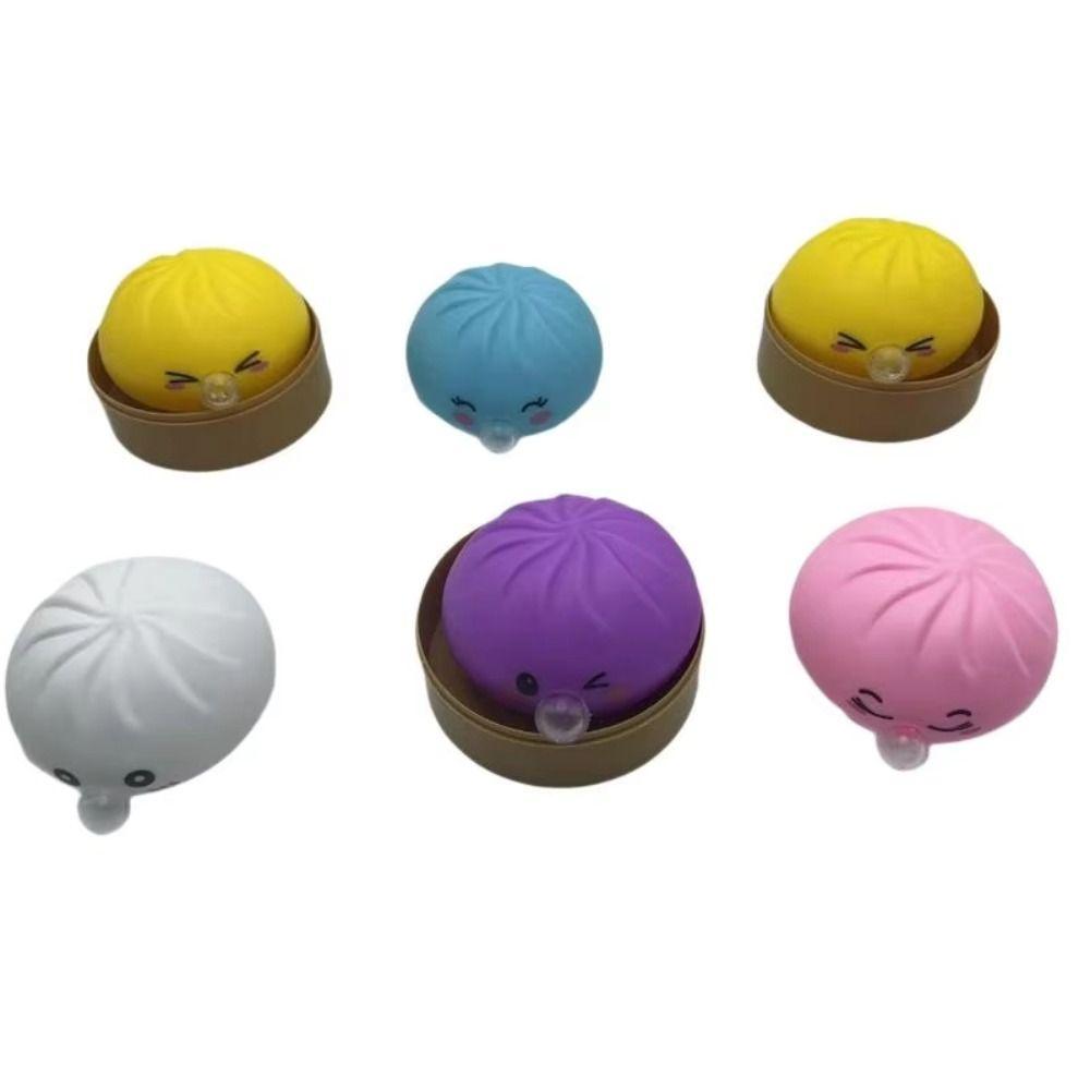 Colorful Squishy Toys Slow Rebound Sensory Fidget Ball Funny Spit Bubble Dumpling  Office Home