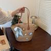 Straw Woven Cabbage Basket Beach Tote - Women's Fashionable Handbag for Seaside Vacations