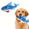 Squeaky Corduroy Dog Toys Plush Bite Resistant Chew Toys for Puppy Training Shark Crab Seahorse Interactive Pet Toys for Small