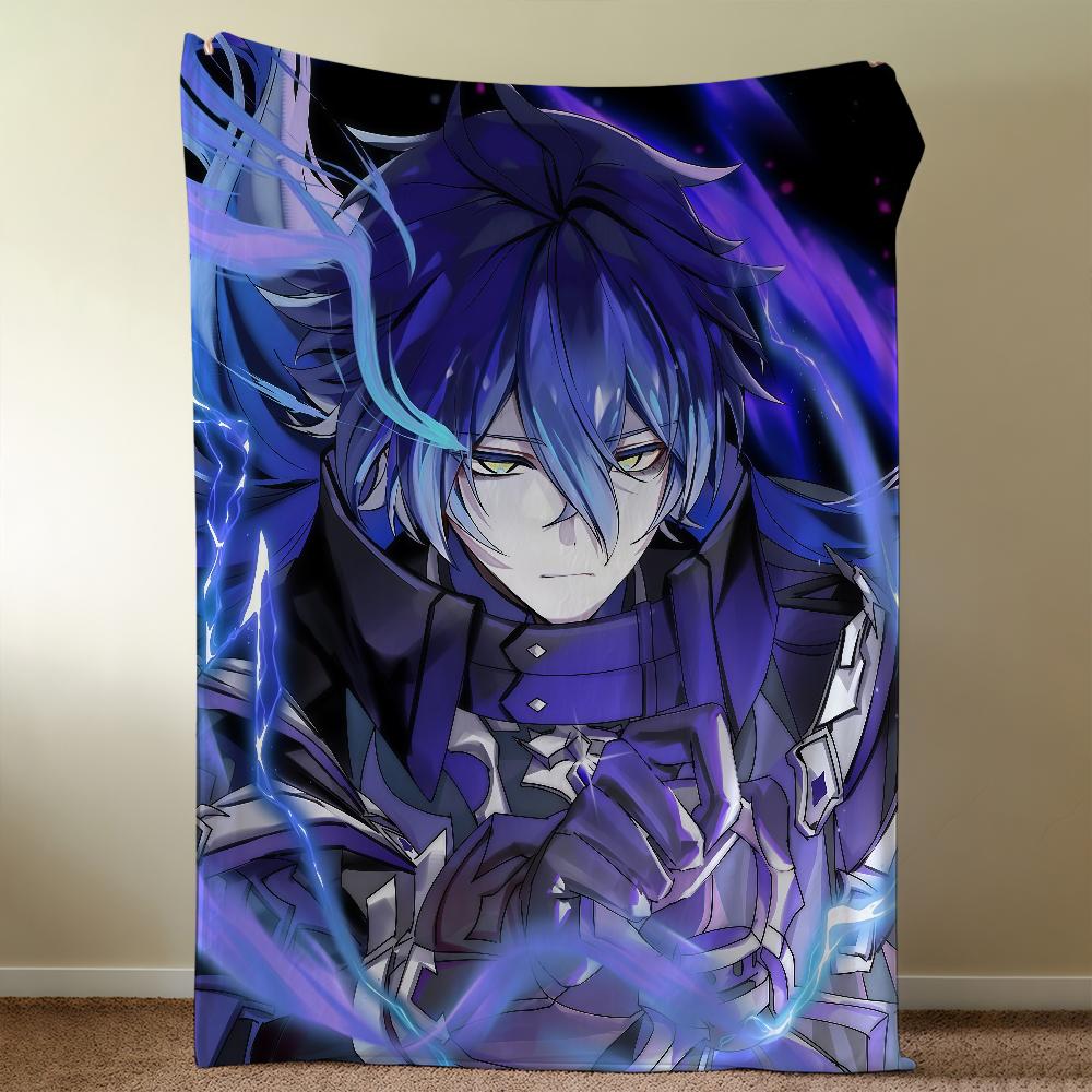 Genshin Impact Flins Decke Überwurf Super Kuschelig Plüsch Wohnzimmer Sofa Couch Kindliche Geburtstagsgeschenke