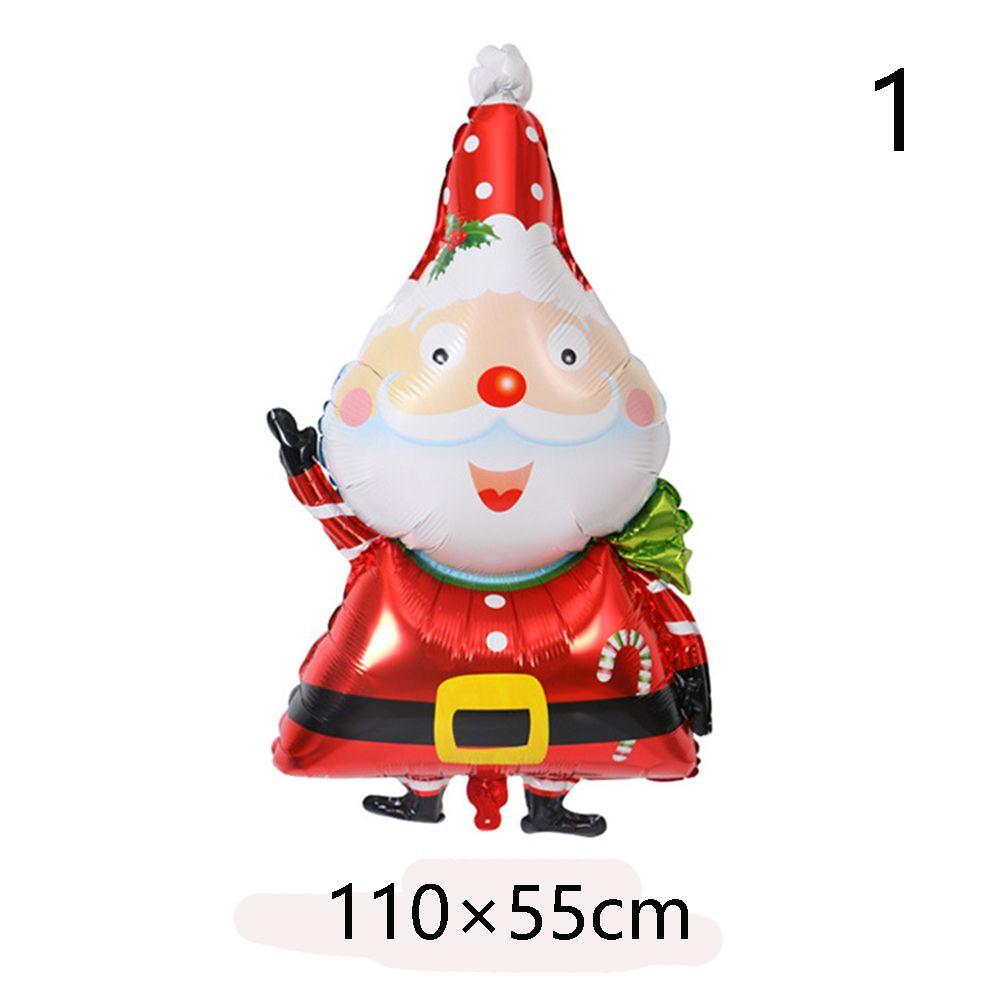 Snowman ChristmasTree Santa Claus Air Balloons Cartoon Balloons Christmas Decorations Aluminum Foil
