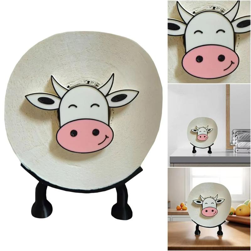 Sheep Toilet Roll Paper Holder Plastic Lovely Sheep Tissue Storage Rack for Home Bathroom Vanity Night Stands Home Decor