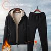 Winter Tracksuit Men Casual Set Streetwear Joggers Hooded Jackets Fleece Pants Sets Men Sport Suits Outfits