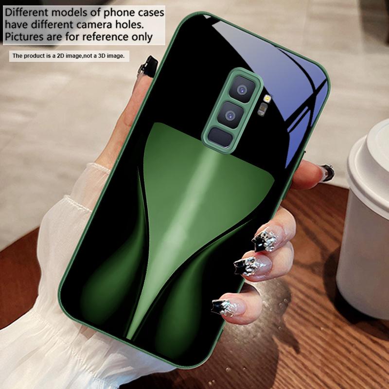 Orange yellow light band For Samsung S25 S25 Edge S25Ultra S8 9 S10 20 U ltra S21 Pro 22 Plus S23 FE S24 Ultra Glass Phone Case