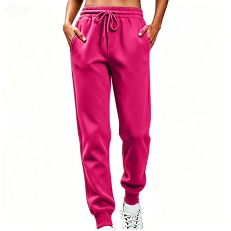 Women's Mid Rise Drawstring Joggers Slim Fit Sweatpants Casual Sports Pants
