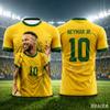 T-shirt Estiva Unisex per Fan di Neymar 2026 Abbigliamento da Tifo per Partite di Calcio Maglia Classica per Adulti e Bambini Outfit per il Giorno della Partita