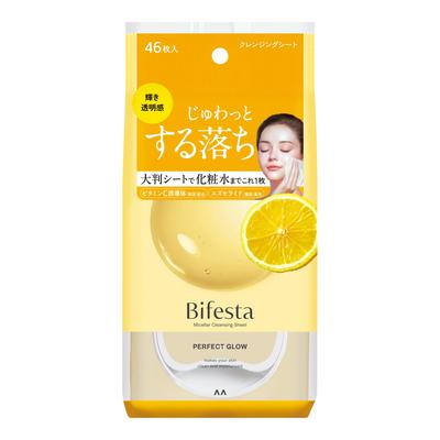 Bifesta Мицеллярные салфетки для снятия макияжа Perfect Glow Большие Не требуют двойного очищения 46