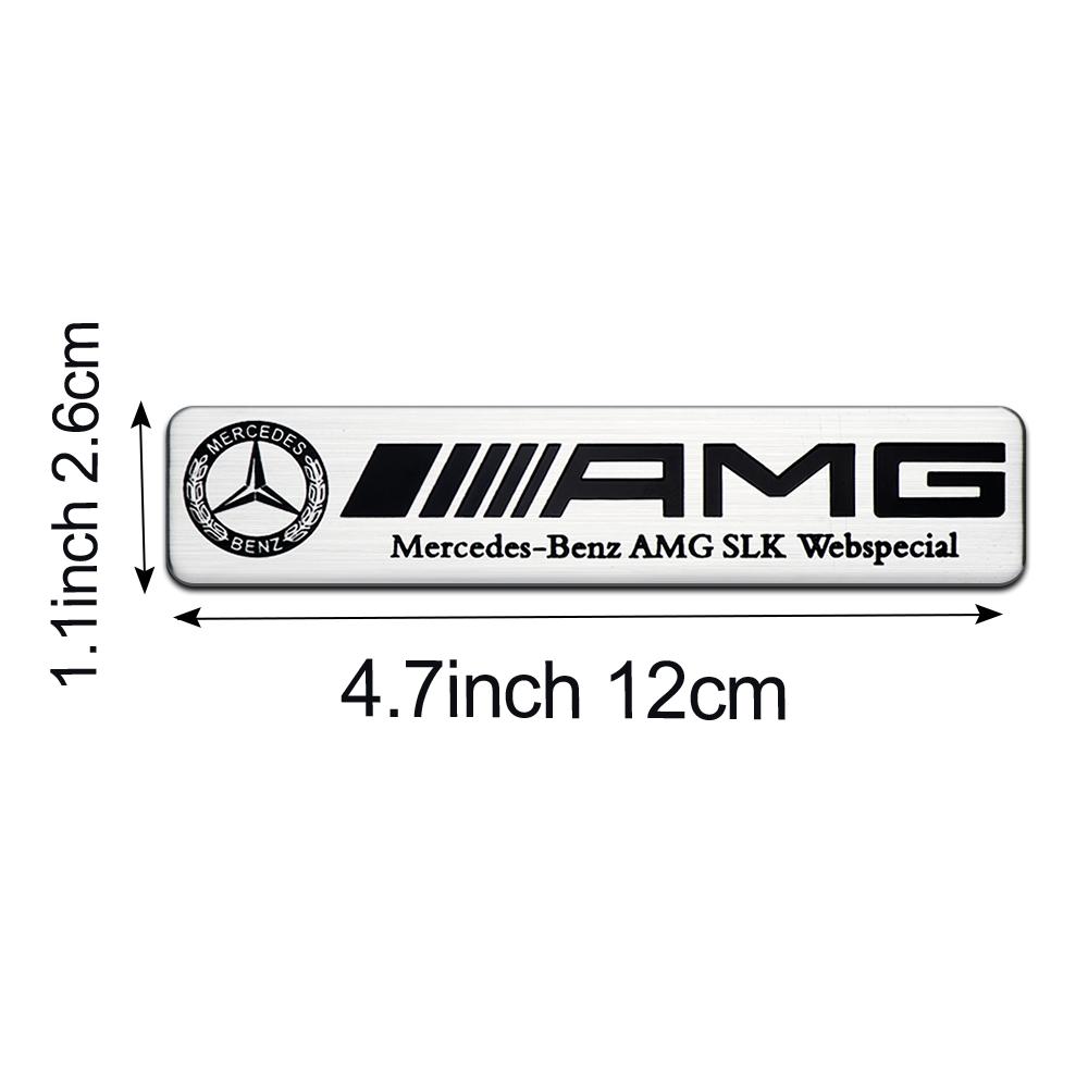 3D Metal Alloy Styling  Car  Emblem Body Stickers Accessories For Mercedes Benz AMG A B C E M R G S Class GLA GL CLA CES CLS SLK