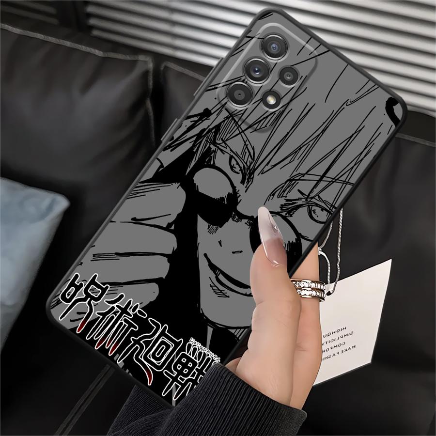 Soft Back Phone Cover Case for Samsung Galaxy A10 A20 Note 20 Ultra 9 10 A05 A03 A01 A02 A04 A06 A30 A40 A50 A70 Anime J-ujutsu