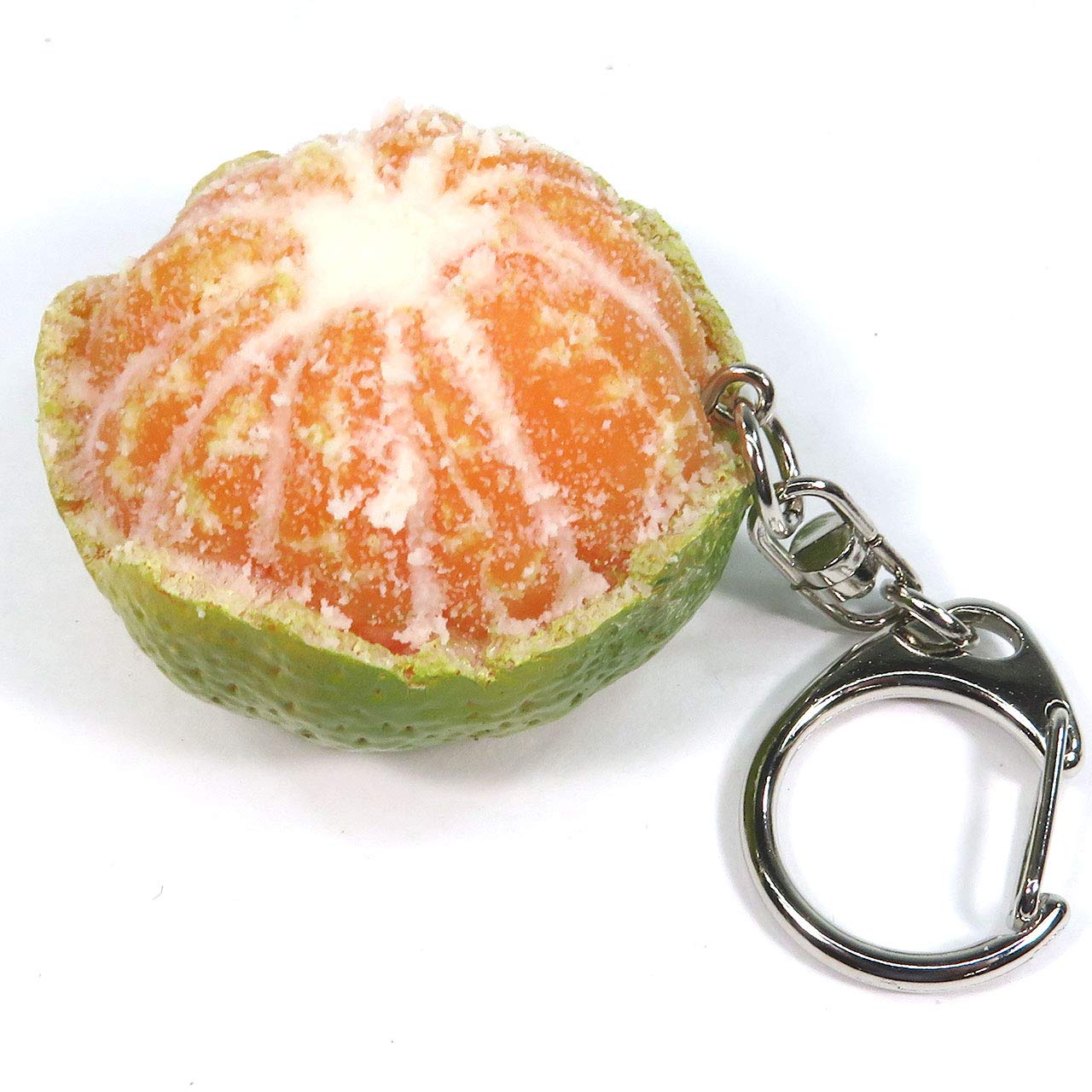 

stomach will rumble every time you look at Whole Green Mandarin Orange Food Sample Keychain Gift 253OK Coconut Accessories [Your it] - Cute, Funny, помаранчевий
